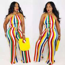 Load image into Gallery viewer, Multicolored Halter Jumpsuit